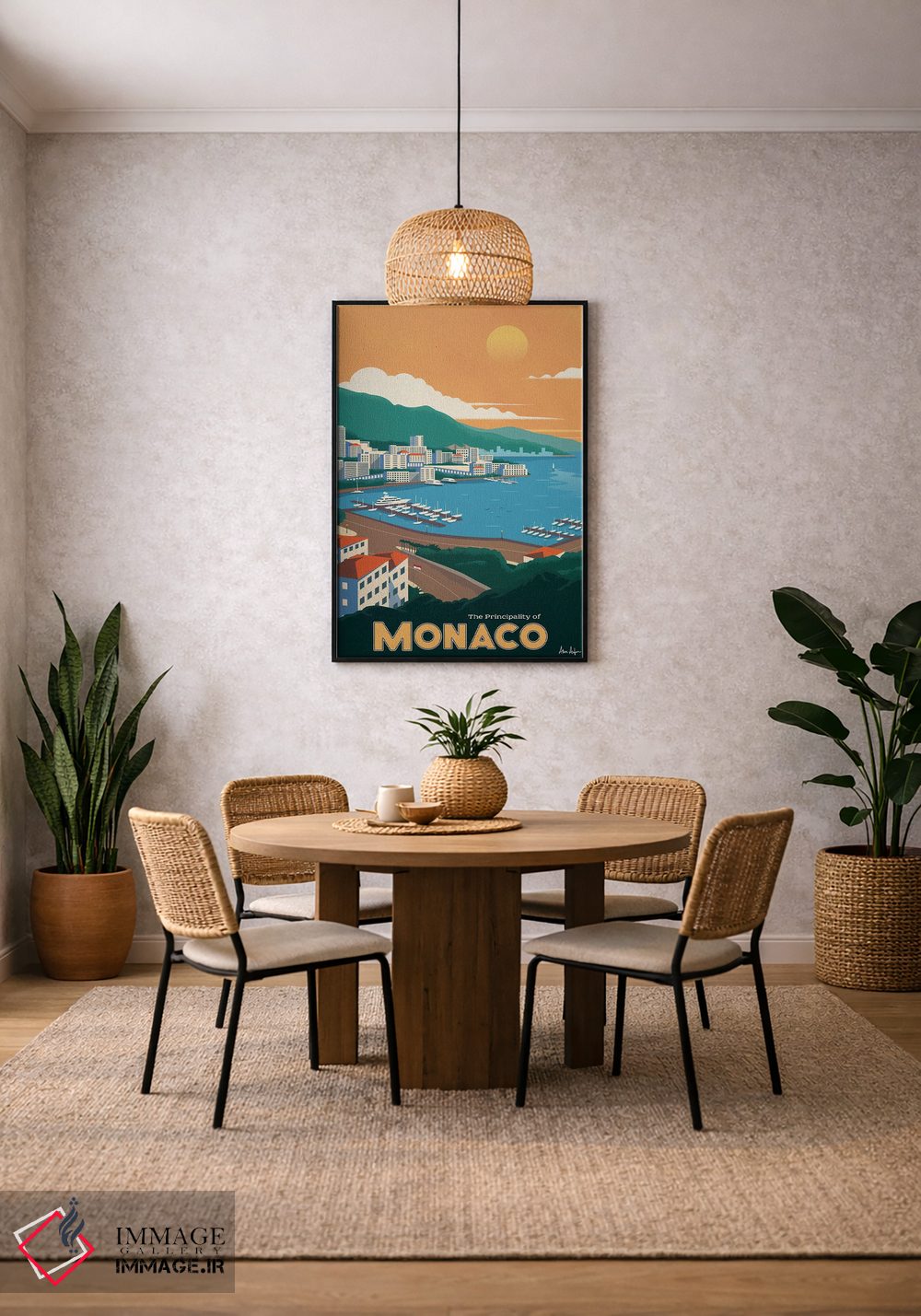 تابلو دکوراتیو موناکو اثر ایدیااستورم استودیوز - D5B