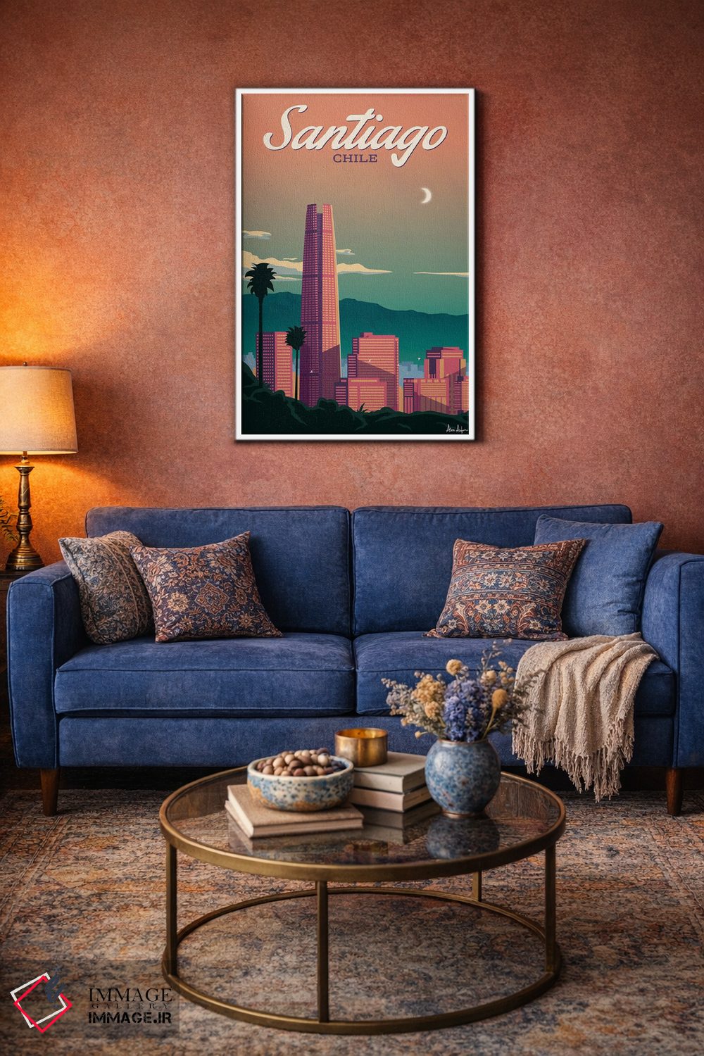 تابلو دکوراتیو سانتیاگو اثر ایدیااستورم استودیوز - D3W