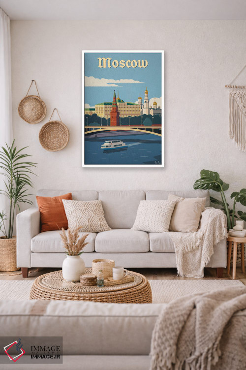 تابلو دکوراتیو رودخانه مسکو اثر ایدیااستورم استودیوز - D1W