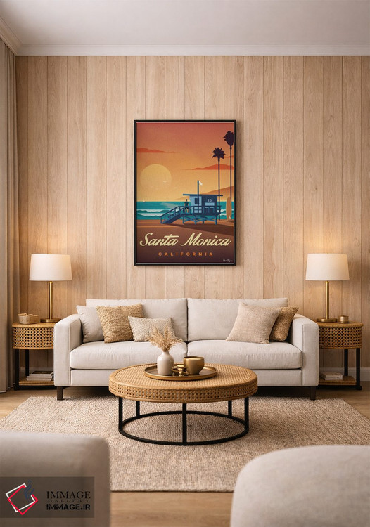 تابلو دکوراتیو سانتا مونیکا اثر ایدیااستورم استودیوز - D1B