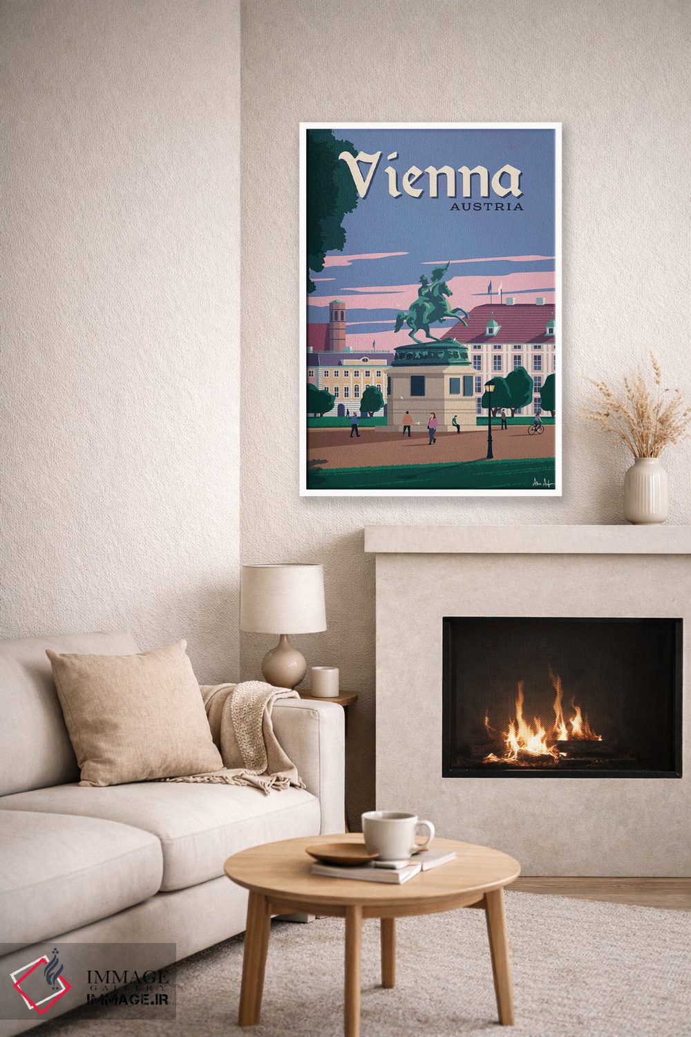 تابلو دکوراتیو وین اثر ایدیااستورم استودیوز - D6W