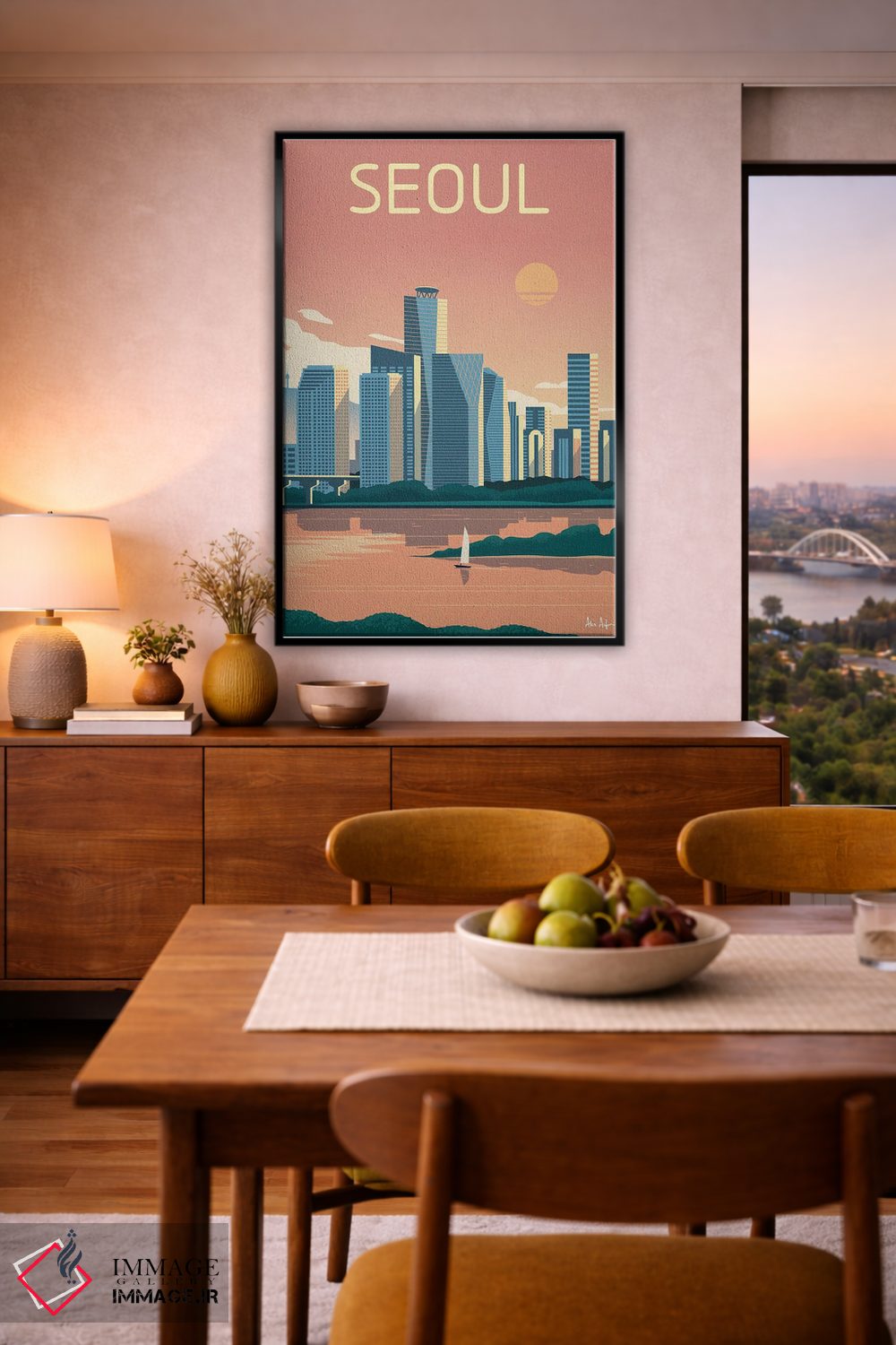 تابلو دکوراتیو سئول اثر ایدیااستورم استودیوز - D6B