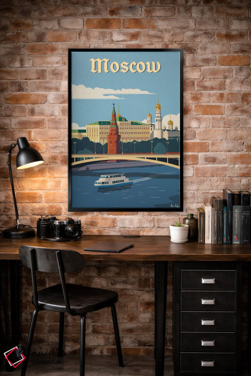 تابلو دکوراتیو رودخانه مسکو اثر ایدیااستورم استودیوز - D4B