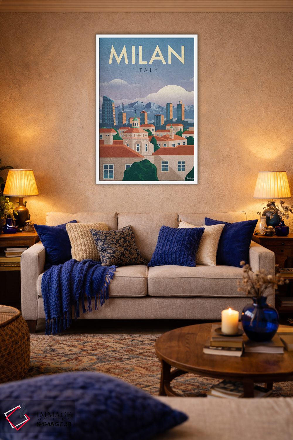 تابلو دکوراتیو میلان اثر ایدیااستورم استودیوز - D4W