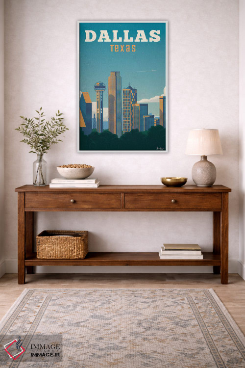 تابلو دکوراتیو دالاس اثر ایدیااستورم استودیوز - D3W