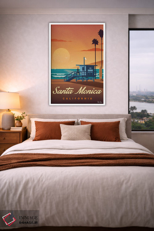 تابلو دکوراتیو سانتا مونیکا اثر ایدیااستورم استودیوز - D3W