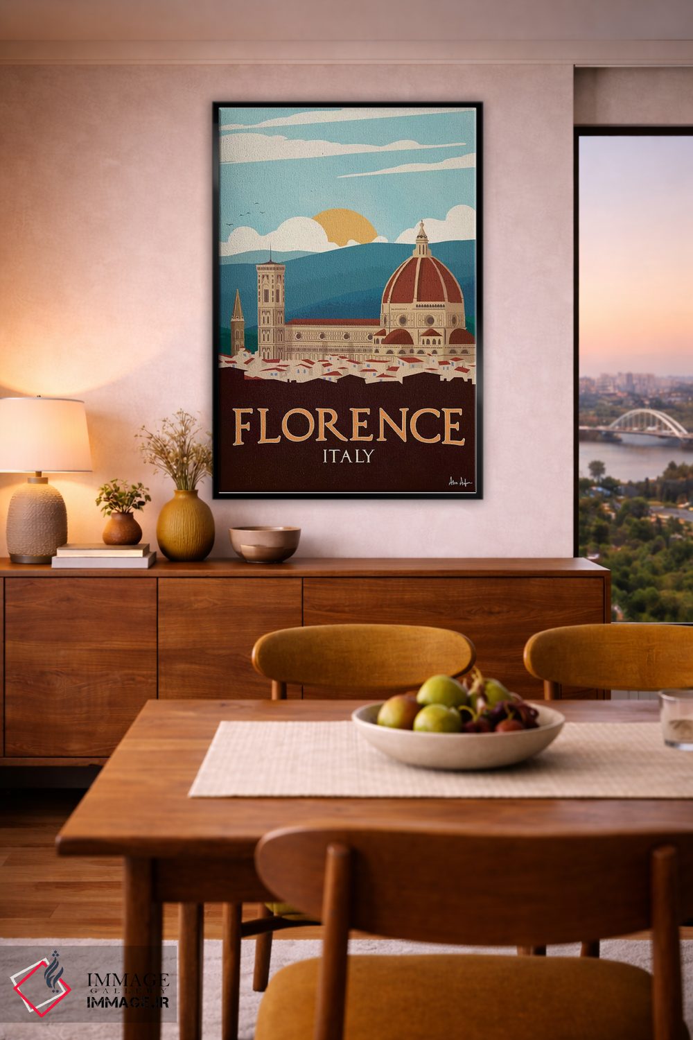 تابلو دکوراتیو فلورانس اثر ایدیااستورم استودیوز - D5B