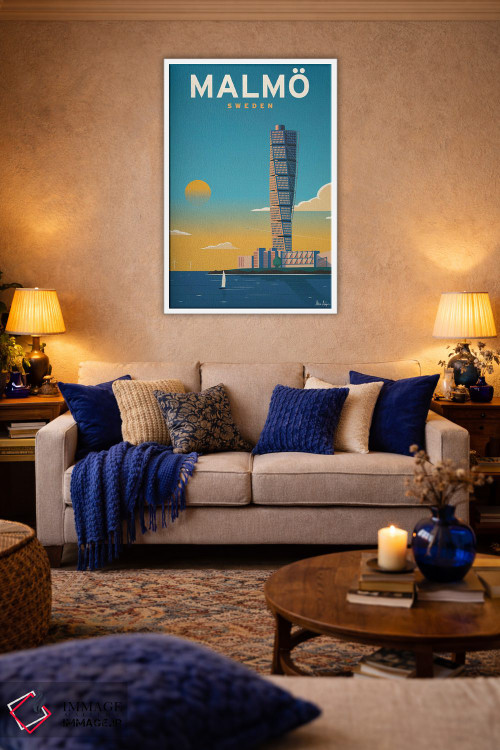 تابلو دکوراتیو مالمو اثر ایدیااستورم استودیوز - D2W