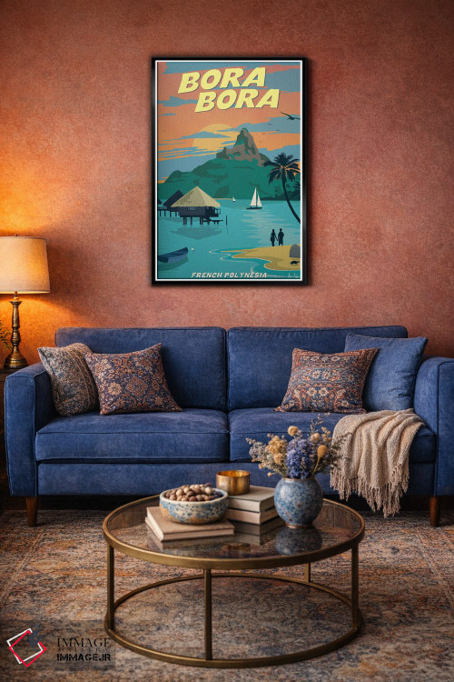 تابلو دکوراتیو بورا بورا اثر ایدیااستورم استودیوز - D4B