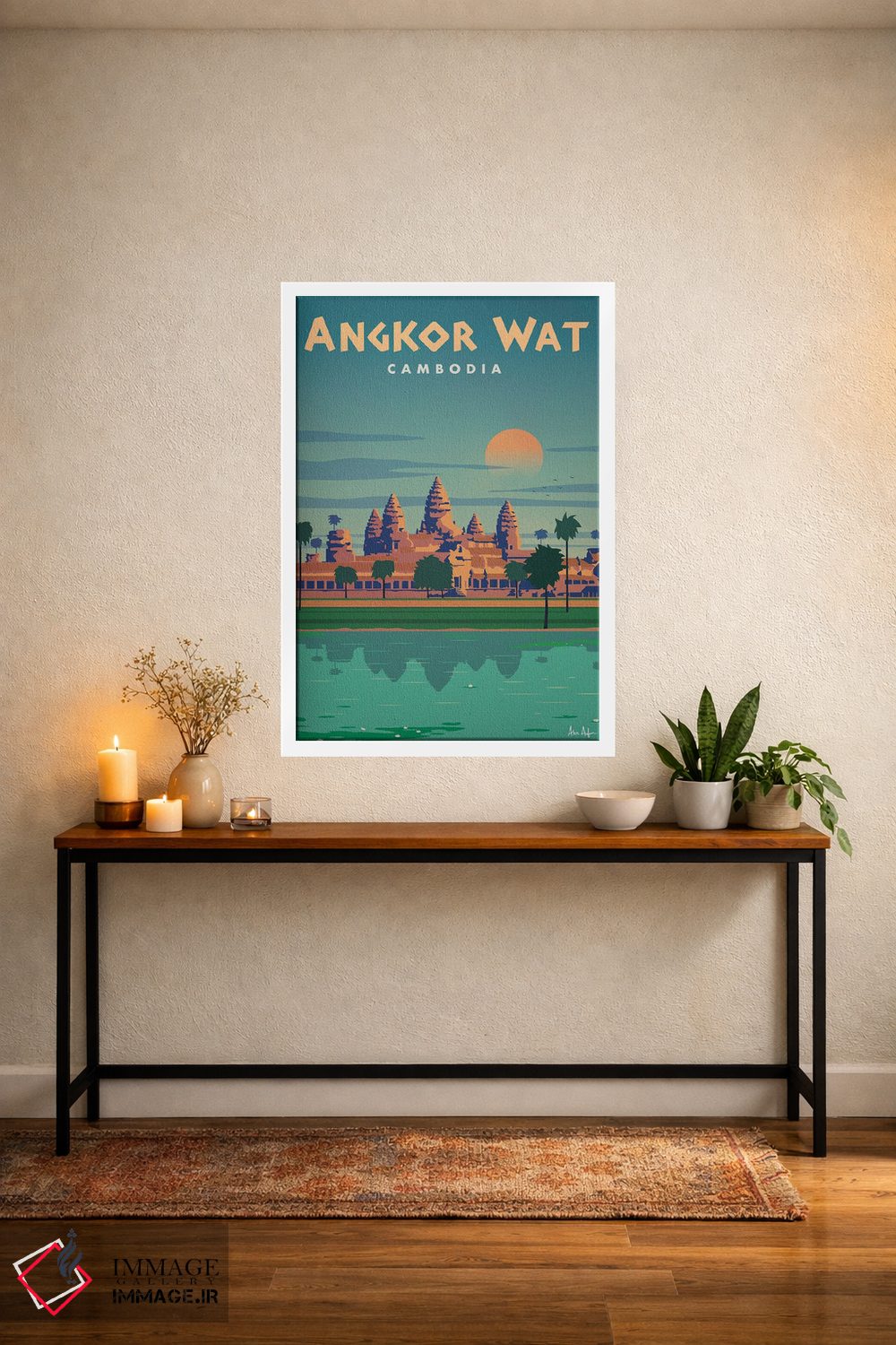 تابلو دکوراتیو آنگکور وات اثر ایدیااستورم استودیوز - D3W