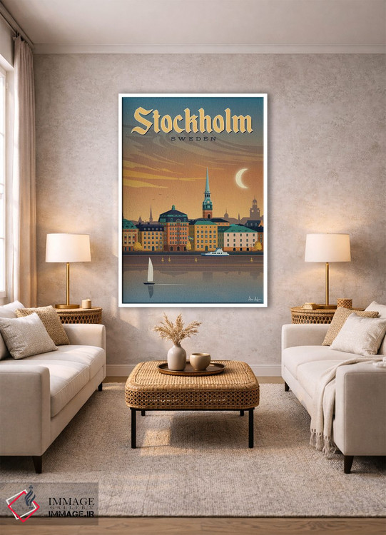 تابلو دکوراتیو استکهلم اثر ایدیااستورم استودیوز - D1W