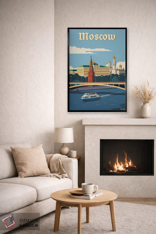 تابلو دکوراتیو رودخانه مسکو اثر ایدیااستورم استودیوز - D6B