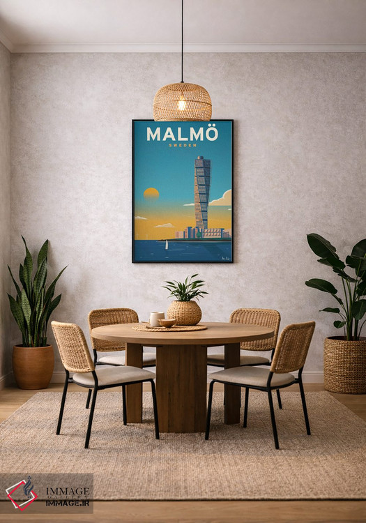 تابلو دکوراتیو مالمو اثر ایدیااستورم استودیوز - D3B