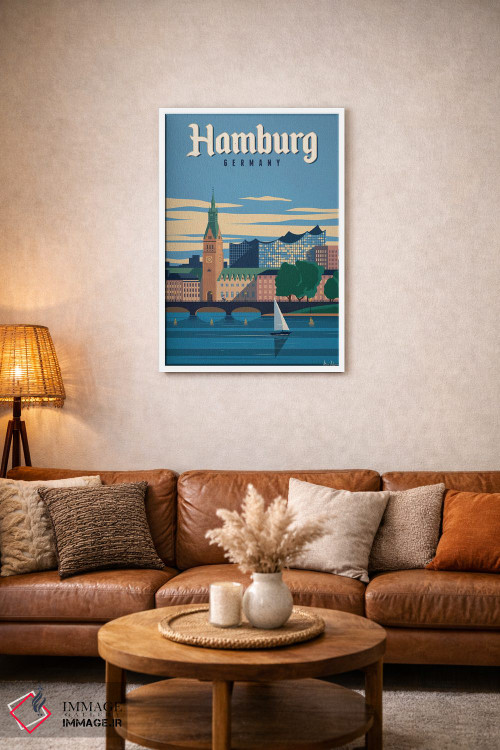 تابلو دکوراتیو هامبورگ اثر ایدیااستورم استودیوز - D2W
