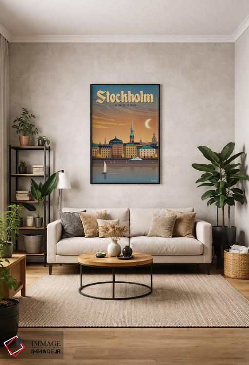 تابلو دکوراتیو استکهلم اثر ایدیااستورم استودیوز - D2B