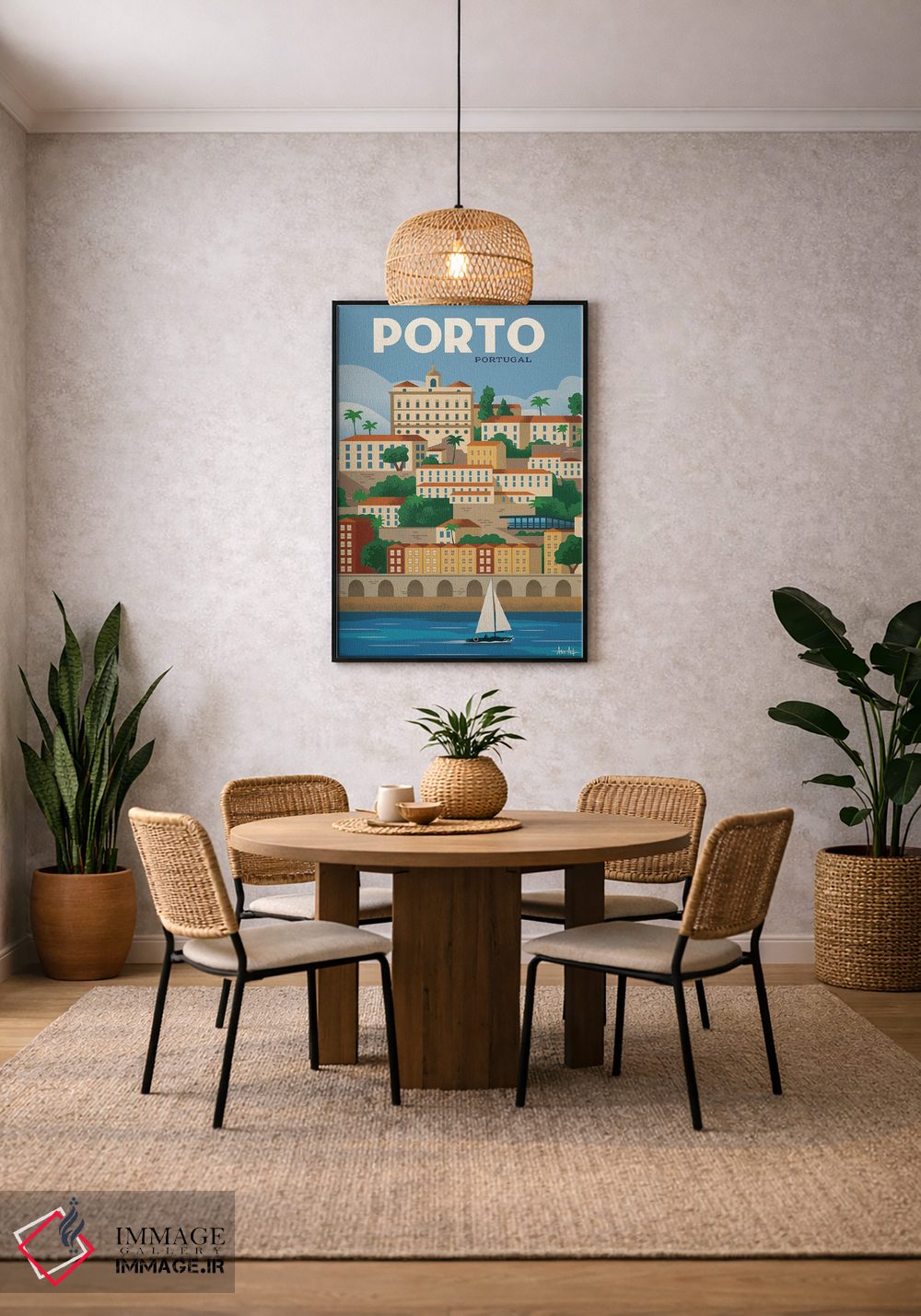 تابلو دکوراتیو پوستر پورتو اثر ایدیااستورم استودیوز - D3B