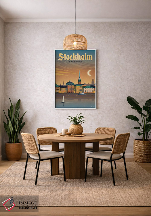 تابلو دکوراتیو استکهلم اثر ایدیااستورم استودیوز - D3W