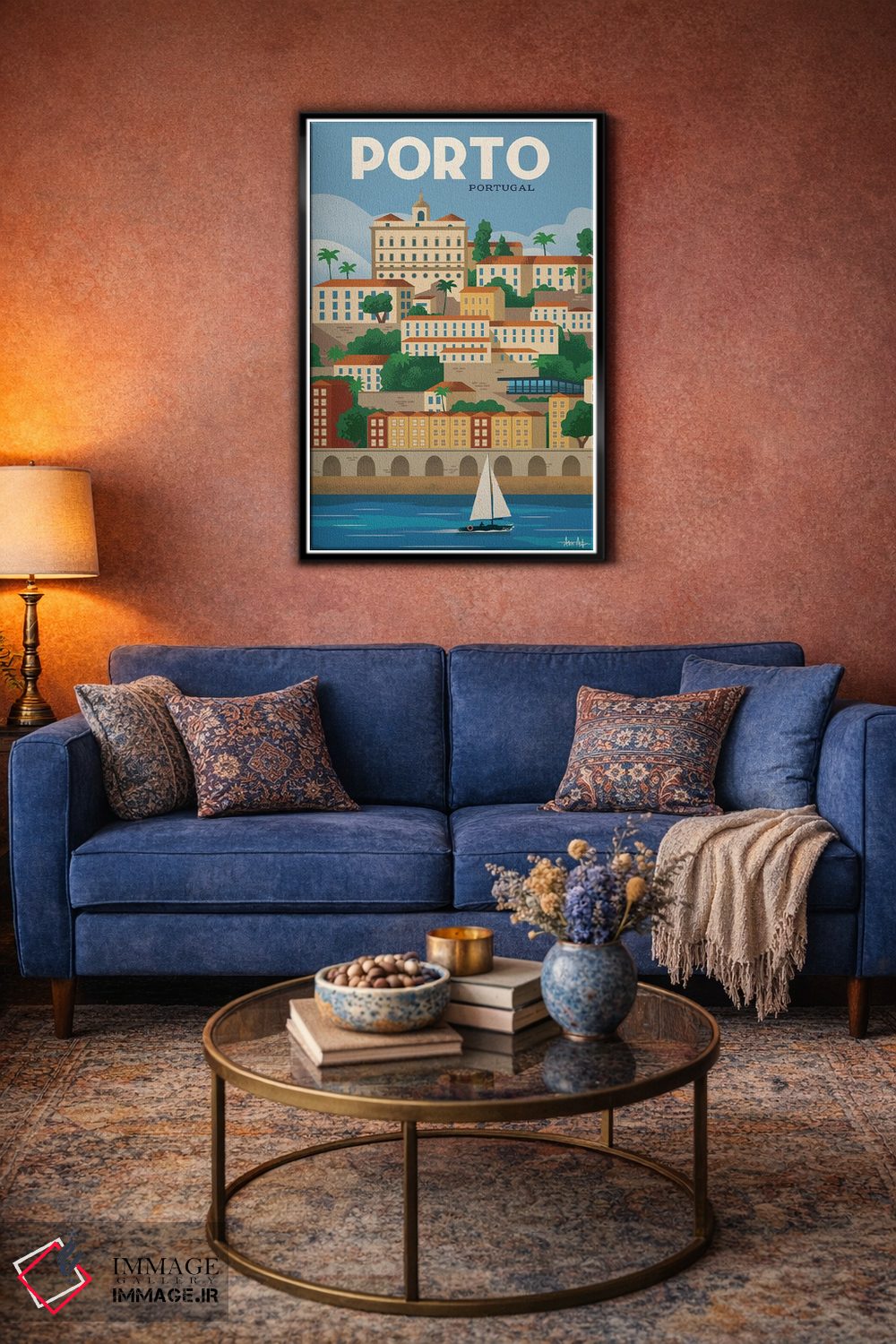 تابلو دکوراتیو پوستر پورتو اثر ایدیااستورم استودیوز - D4B