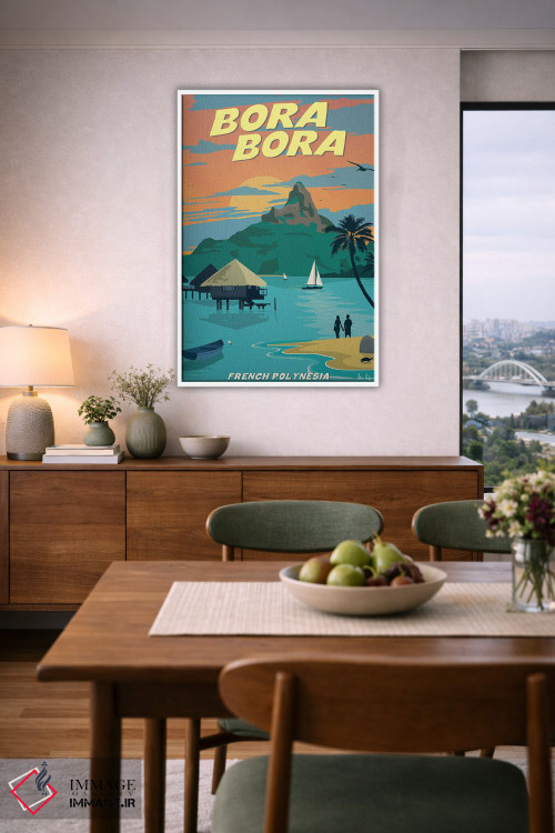 تابلو دکوراتیو بورا بورا اثر ایدیااستورم استودیوز - D6W