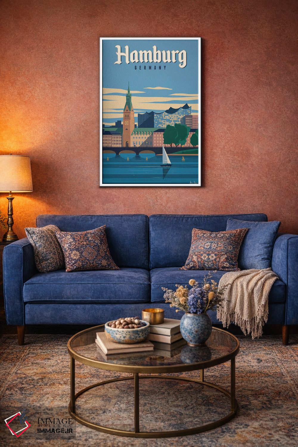 تابلو دکوراتیو هامبورگ اثر ایدیااستورم استودیوز - D3W