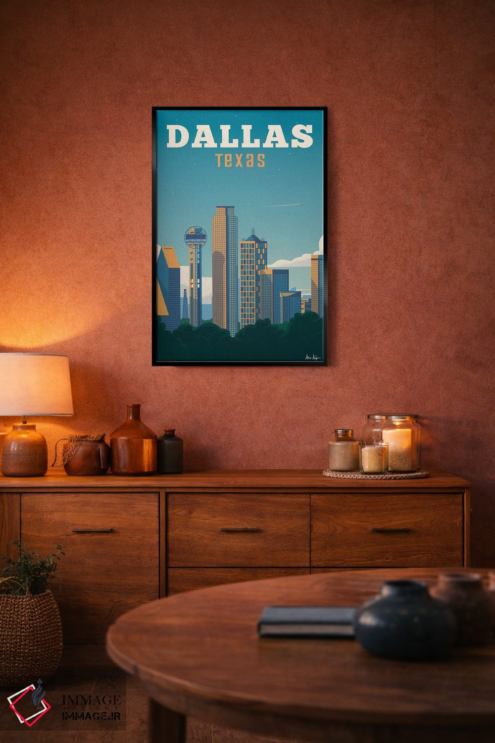 تابلو دکوراتیو دالاس اثر ایدیااستورم استودیوز - D5B