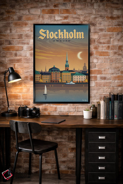 تابلو دکوراتیو استکهلم اثر ایدیااستورم استودیوز - D5B