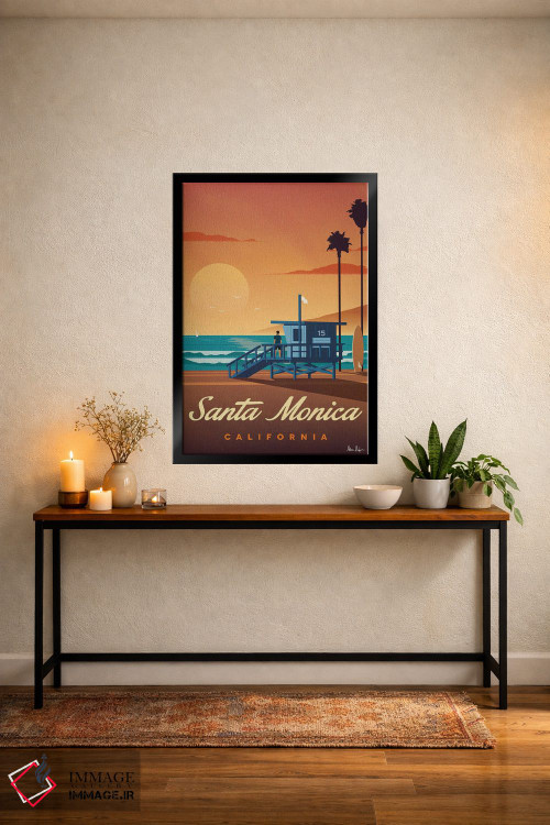 تابلو دکوراتیو سانتا مونیکا اثر ایدیااستورم استودیوز - D6B