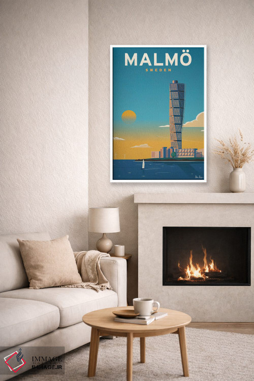 تابلو دکوراتیو مالمو اثر ایدیااستورم استودیوز - D6W