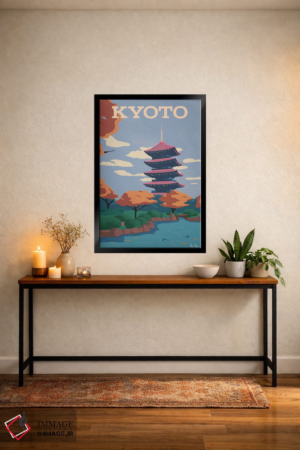 تابلو دکوراتیو کیوتو اثر ایدیااستورم استودیوز - D5B
