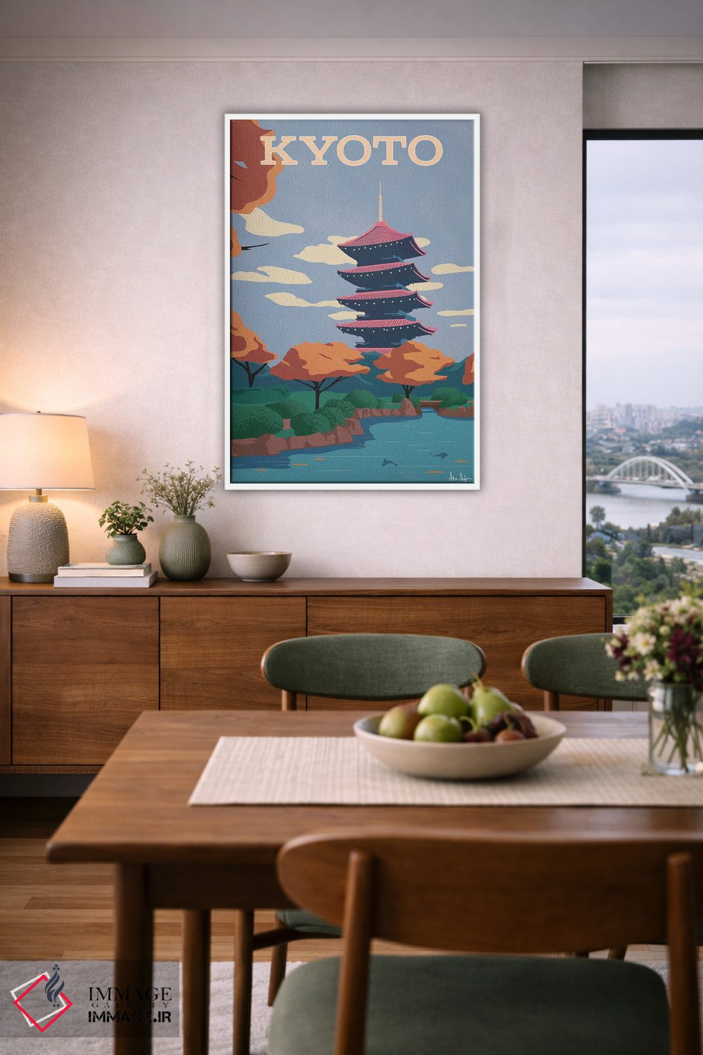 تابلو دکوراتیو کیوتو اثر ایدیااستورم استودیوز - D6W