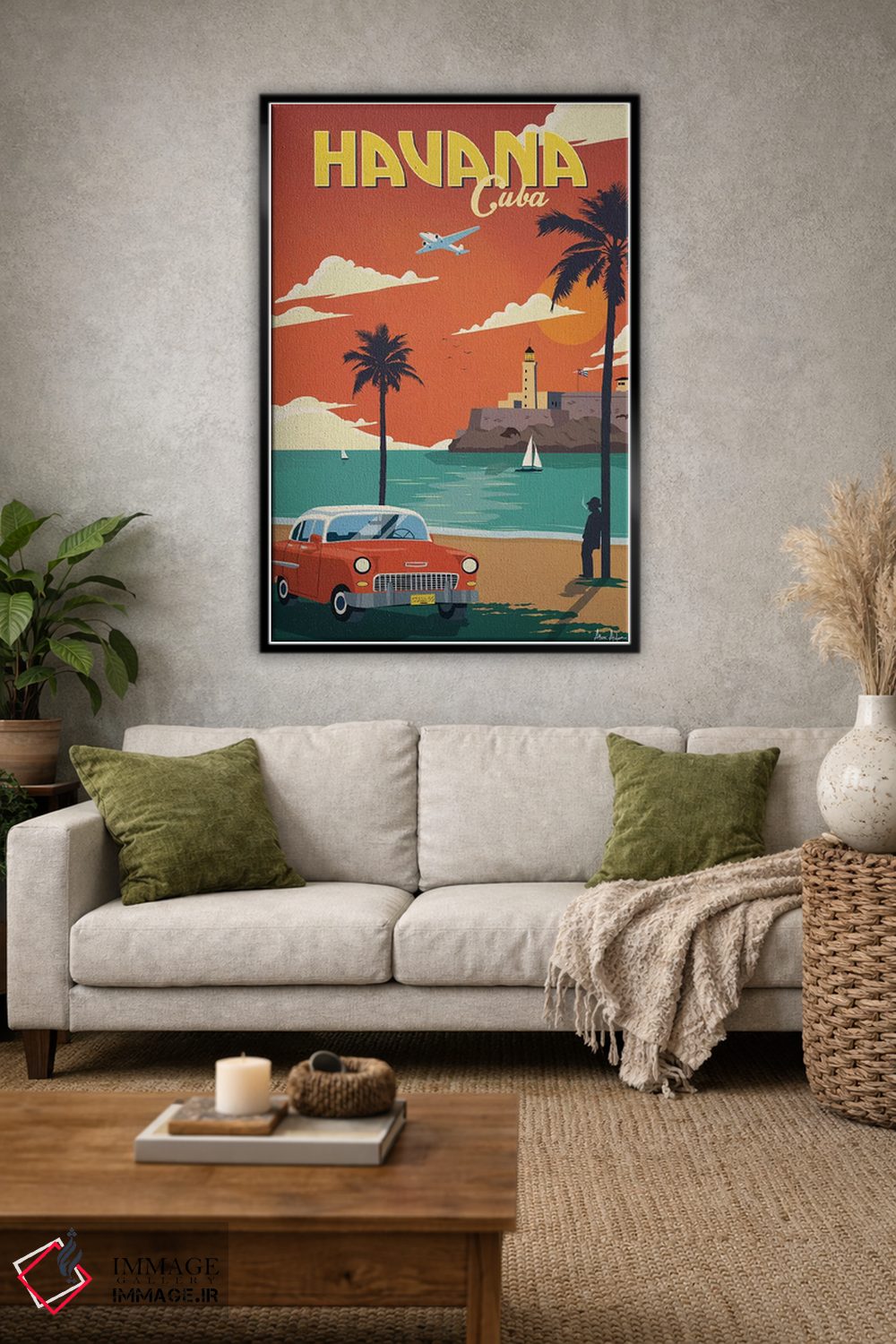 تابلو دکوراتیو هاوانا اثر ایدیااستورم استودیوز - D1B