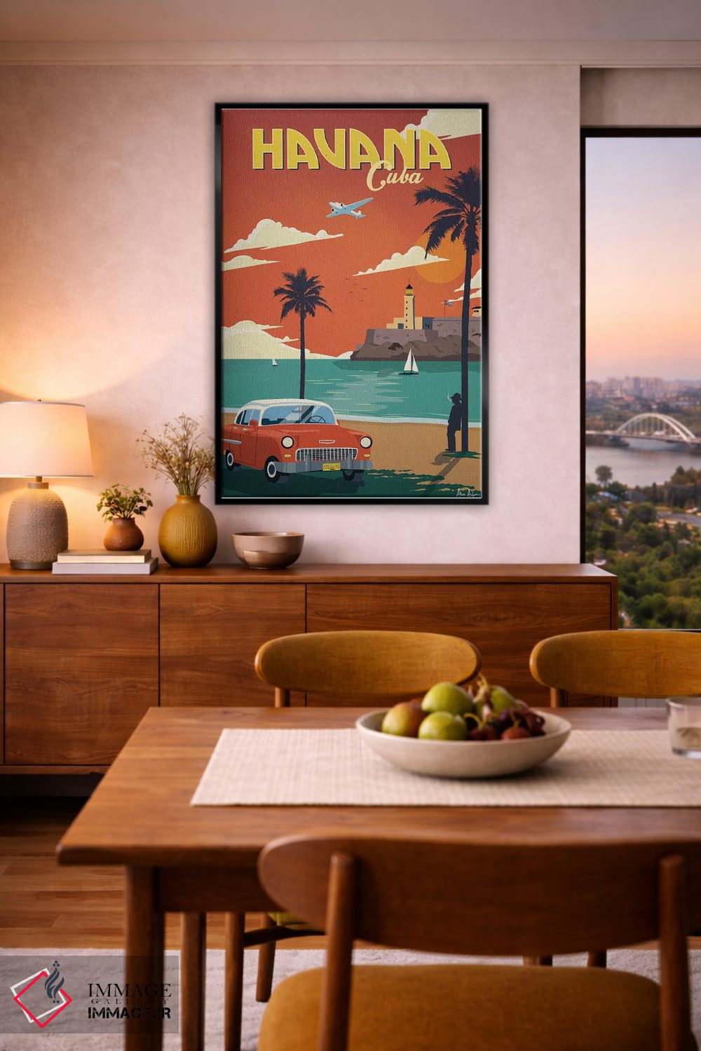 تابلو دکوراتیو هاوانا اثر ایدیااستورم استودیوز - D6B