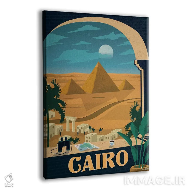 تابلو دکوراتیو قاهره اثر ایدیااستورم استودیوز - نمای پرسپکتیو محصول
