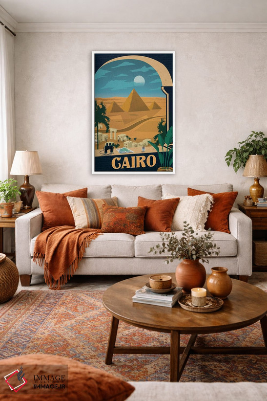 تابلو دکوراتیو قاهره اثر ایدیااستورم استودیوز - D1W
