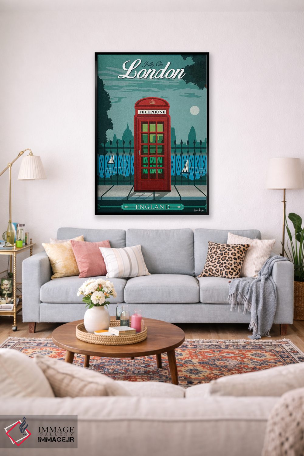 تابلو دکوراتیو لندن اثر ایدیااستورم استودیوز - D1B