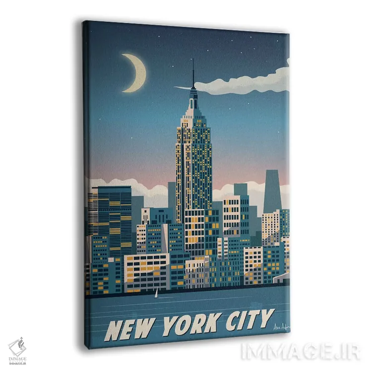 تابلو دکوراتیو نیویورک اثر ایدیااستورم استودیوز - نمای پرسپکتیو محصول