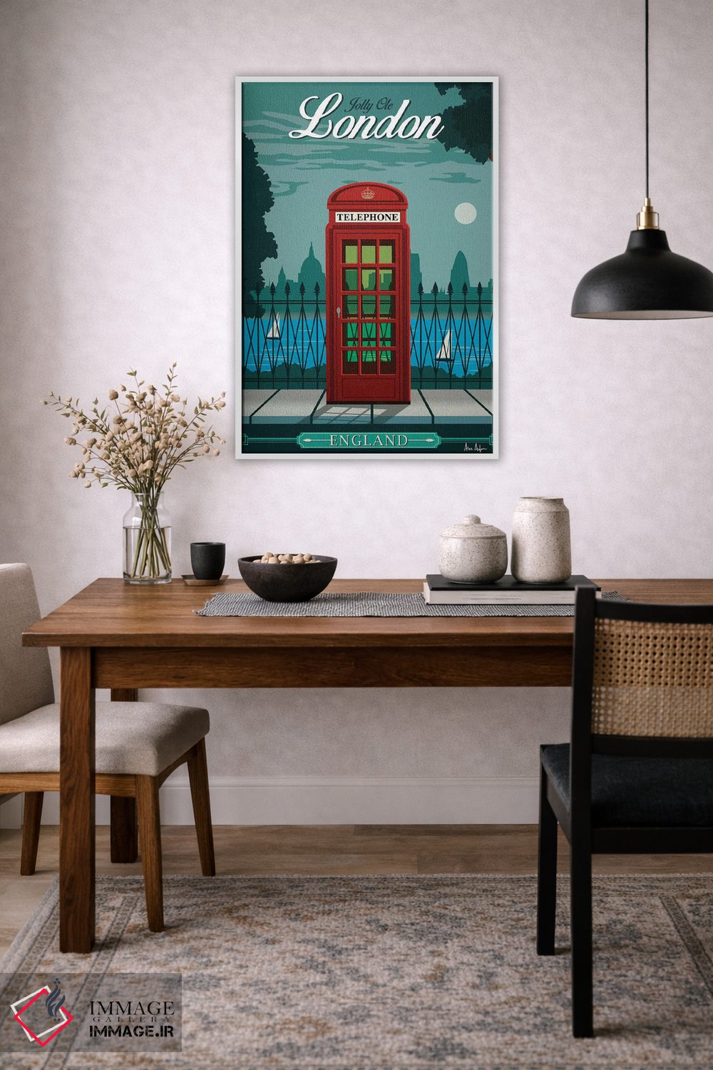تابلو دکوراتیو لندن اثر ایدیااستورم استودیوز - D3W