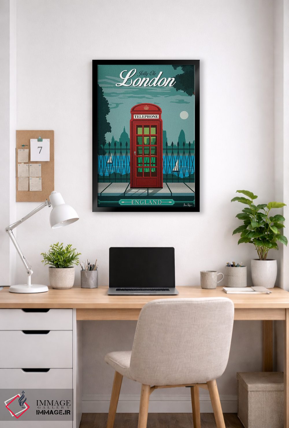 تابلو دکوراتیو لندن اثر ایدیااستورم استودیوز - D6B