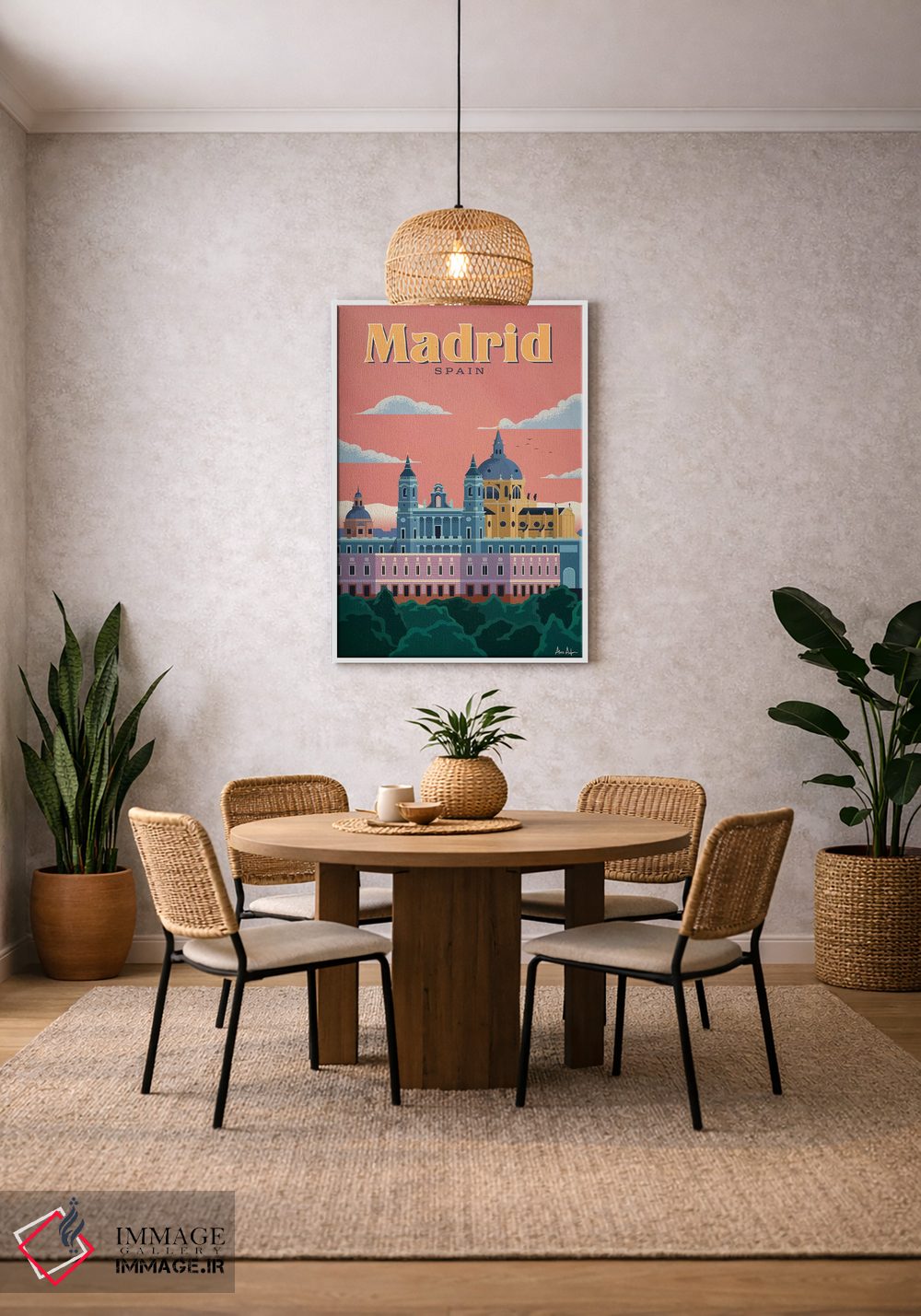 تابلو دکوراتیو مادرید اثر ایدیااستورم استودیوز - D2W