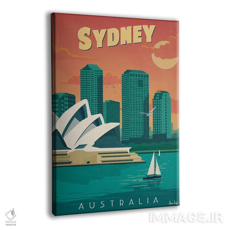 تابلو دکوراتیو سیدنی اثر ایدیااستورم استودیوز - نمای پرسپکتیو محصول