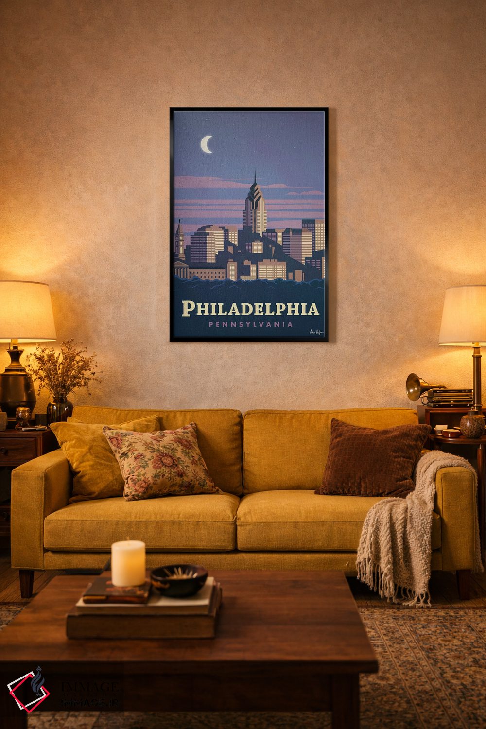 تابلو دکوراتیو فیلادلفیا اثر ایدیااستورم استودیوز - D3B