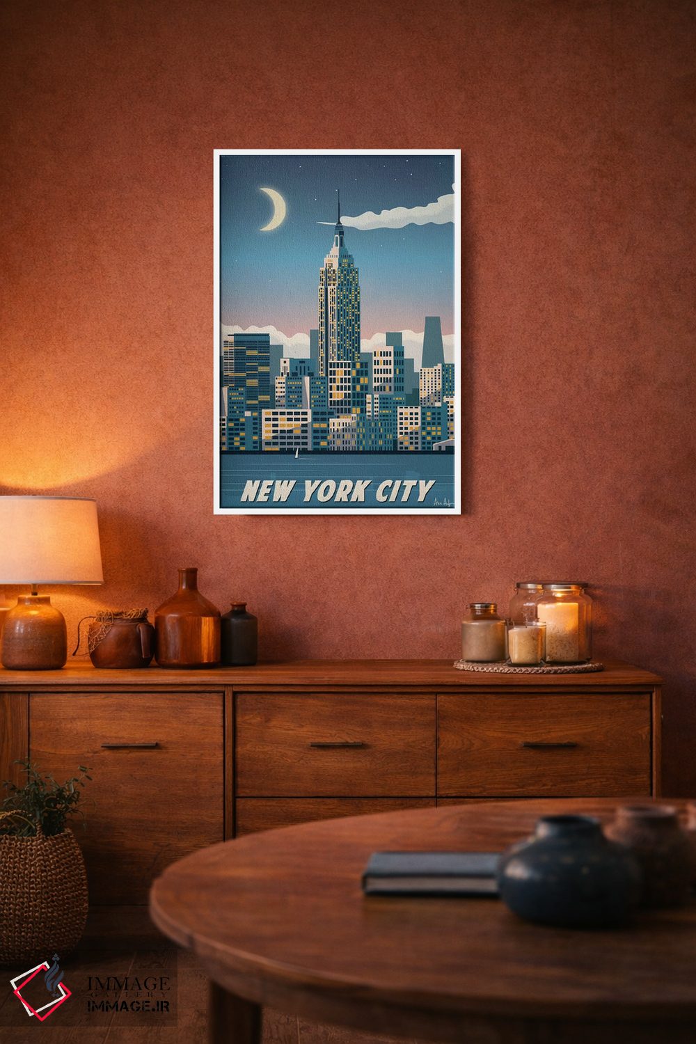 تابلو دکوراتیو نیویورک اثر ایدیااستورم استودیوز - D3W