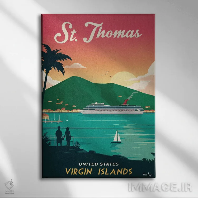 تابلو دکوراتیو سنت توماس اثر ایدیااستورم استودیوز - نمای روبهرو روی دیوار