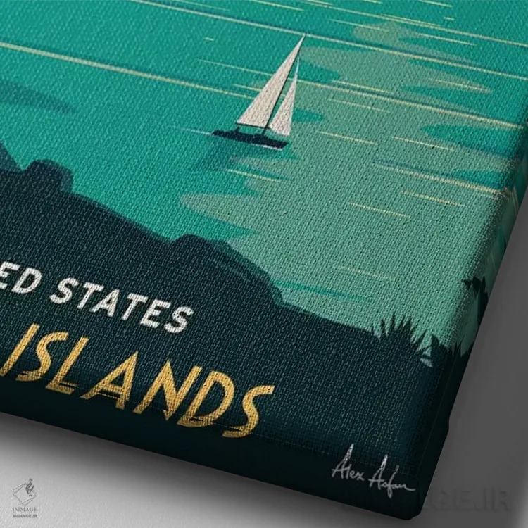 تابلو دکوراتیو سنت توماس اثر ایدیااستورم استودیوز - نمای نزدیک بافت بوم