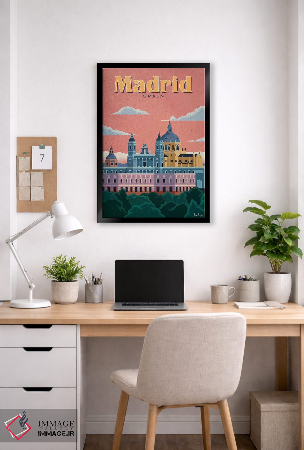تابلو دکوراتیو مادرید اثر ایدیااستورم استودیوز - D5B
