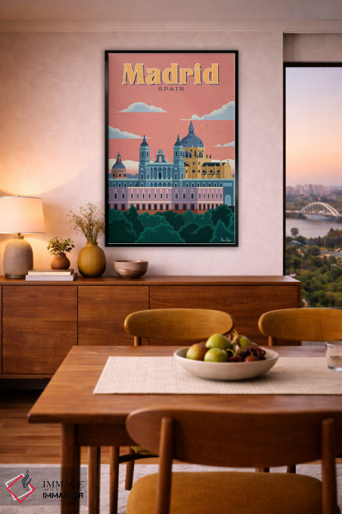 تابلو دکوراتیو مادرید اثر ایدیااستورم استودیوز - D6B