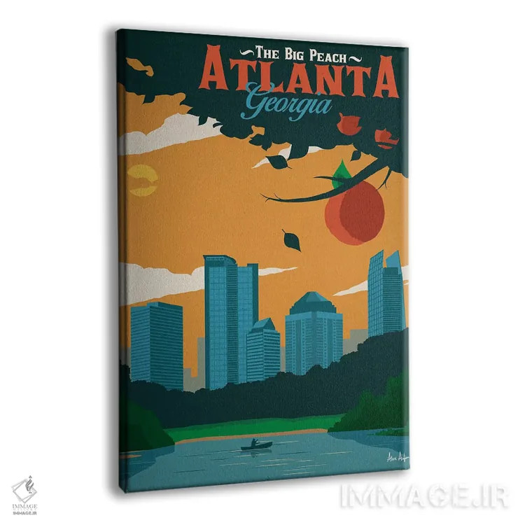 تابلو دکوراتیو آتلانتا اثر ایدیااستورم استودیوز - نمای پرسپکتیو محصول