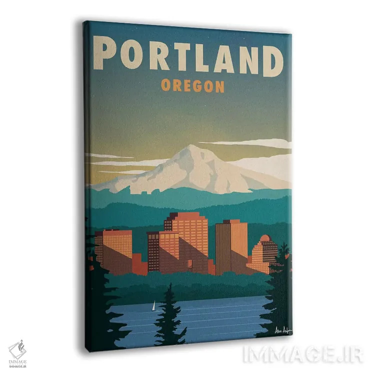 تابلو دکوراتیو پورتلند اثر ایدیااستورم استودیوز - نمای پرسپکتیو محصول