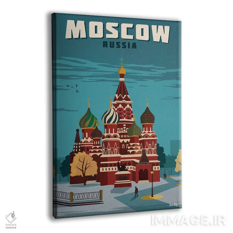 تابلو دکوراتیو مسکو اثر ایدیااستورم استودیوز - نمای پرسپکتیو محصول