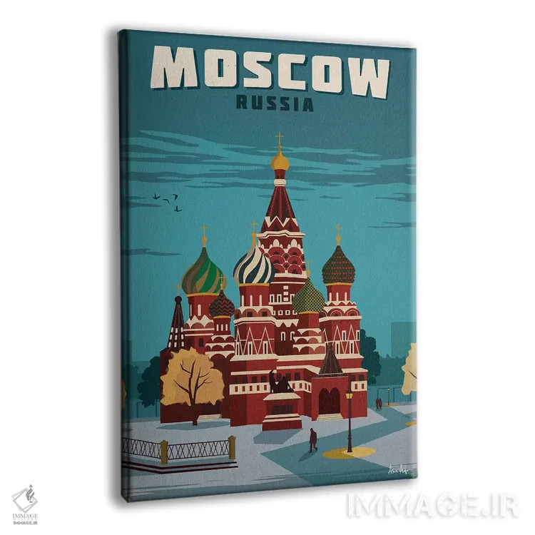 تابلو دکوراتیو مسکو اثر ایدیااستورم استودیوز - نمای پرسپکتیو محصول